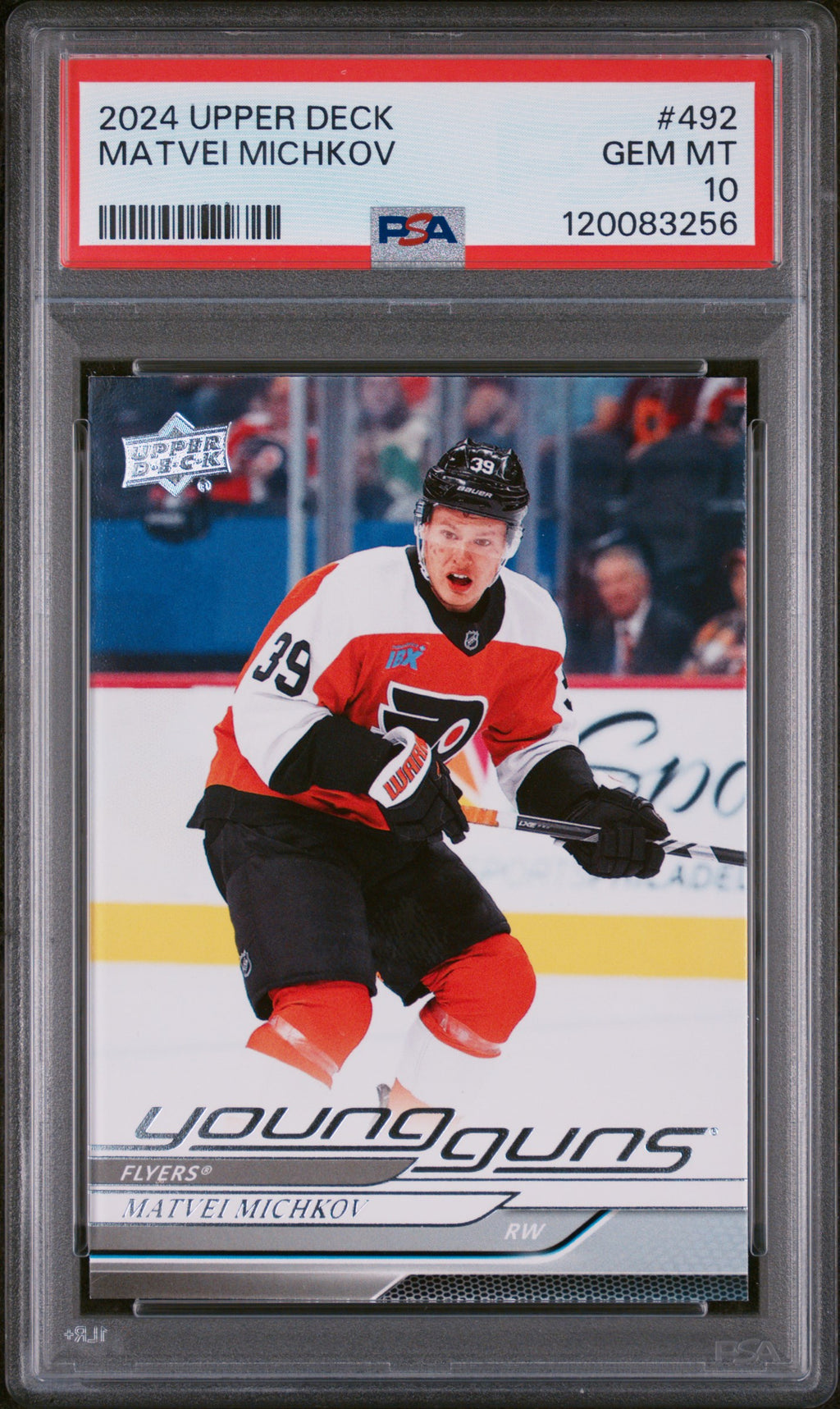 2024 Upper Deck #492 Matvei Michkov PSA 10