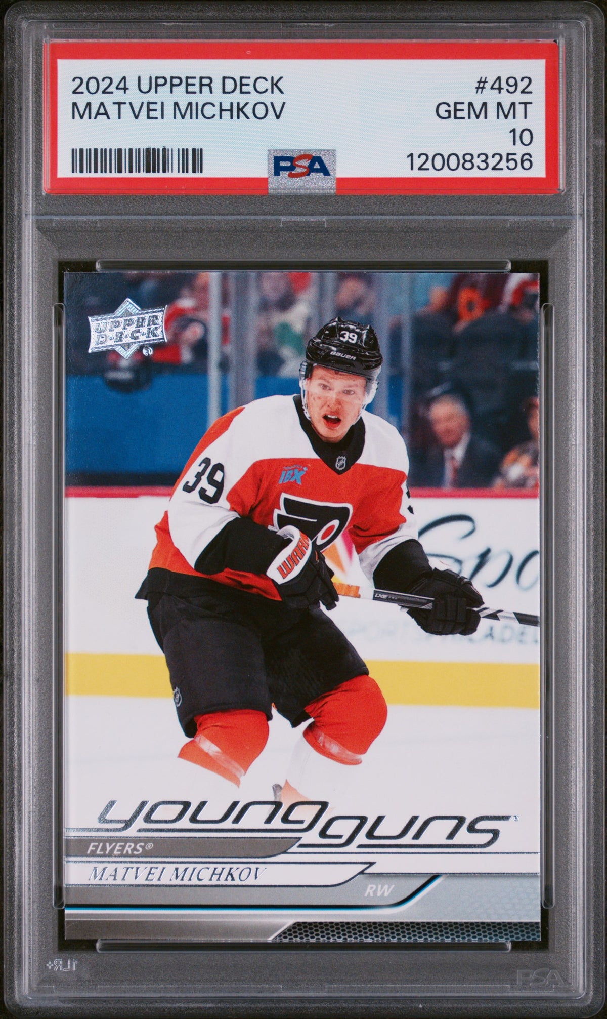 2024 Upper Deck #492 Matvei Michkov PSA 10