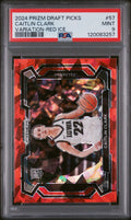 2024 Panini Prizm Draft Picks #57 Caitlin Clark Variation-Red Ice PSA 9