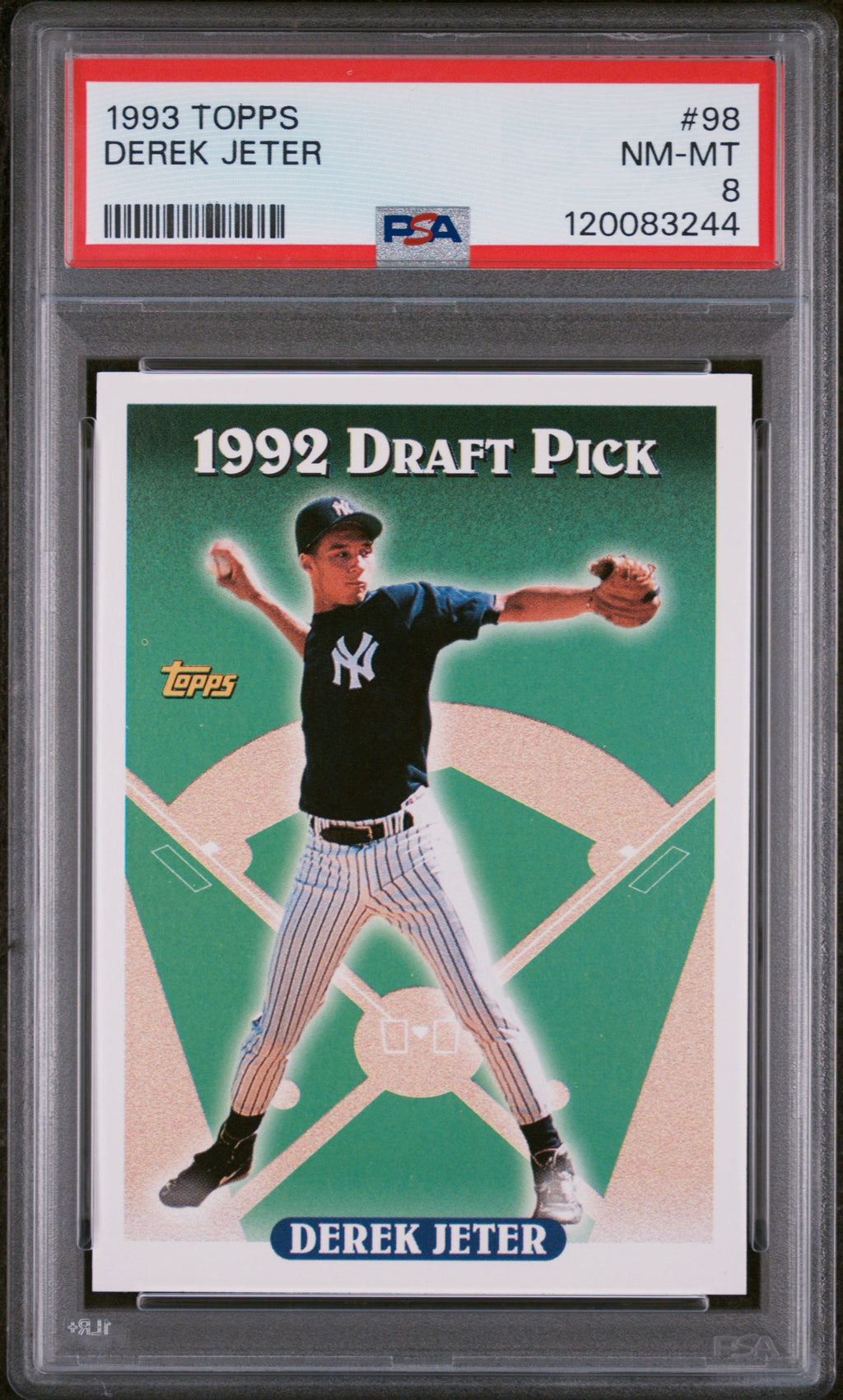 1993 Topps #98 Derek Jeter PSA 8