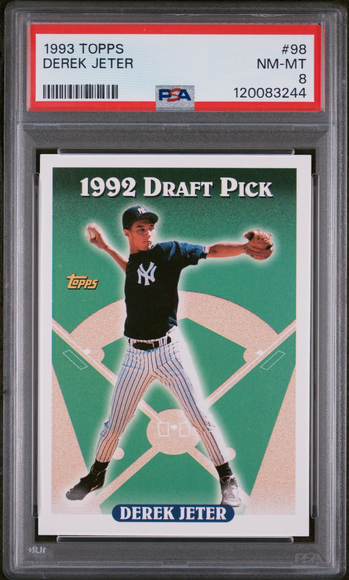 1993 Topps #98 Derek Jeter PSA 8