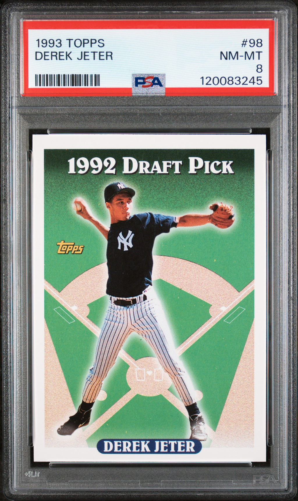 1993 Topps #98 Derek Jeter PSA 8
