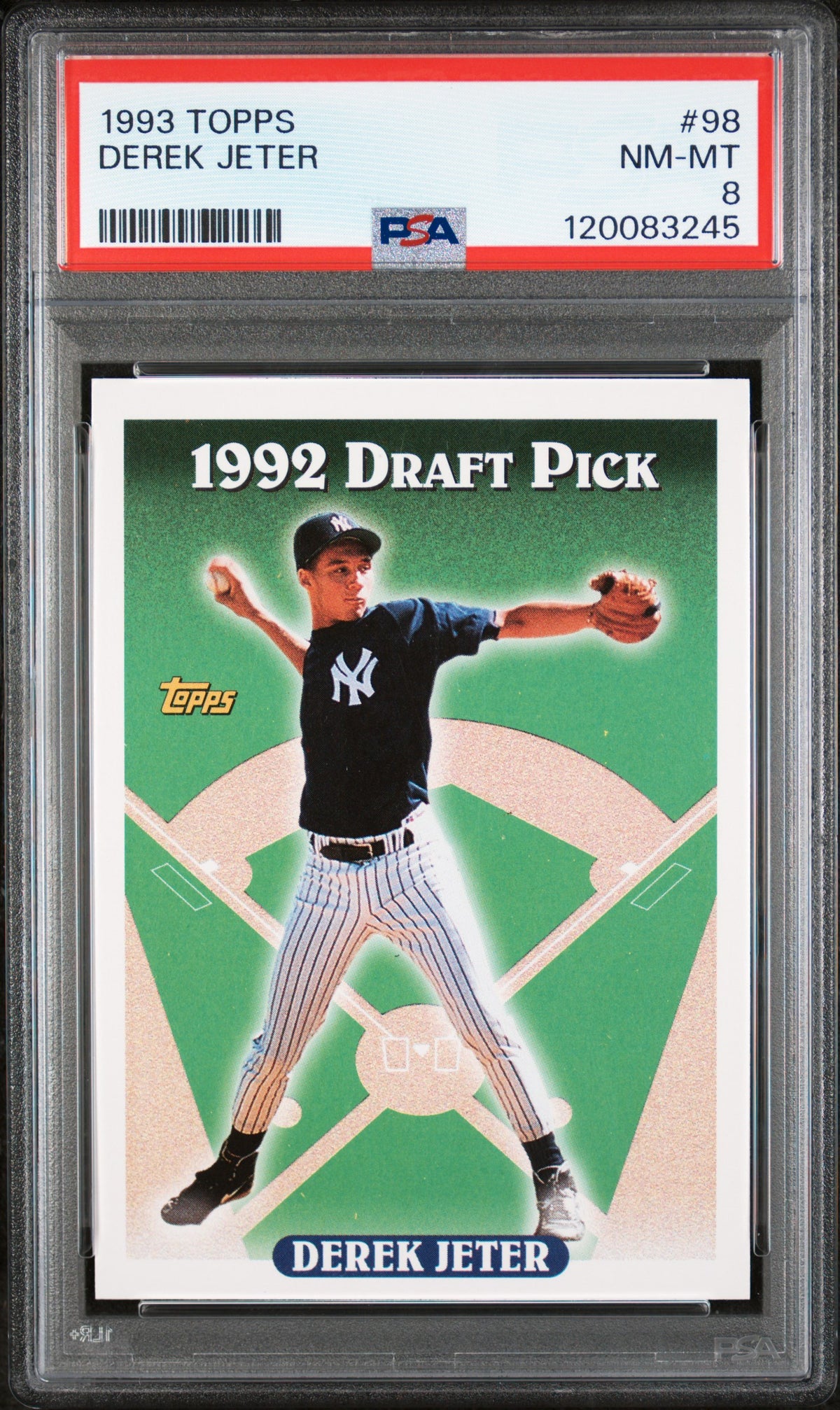 1993 Topps #98 Derek Jeter PSA 8
