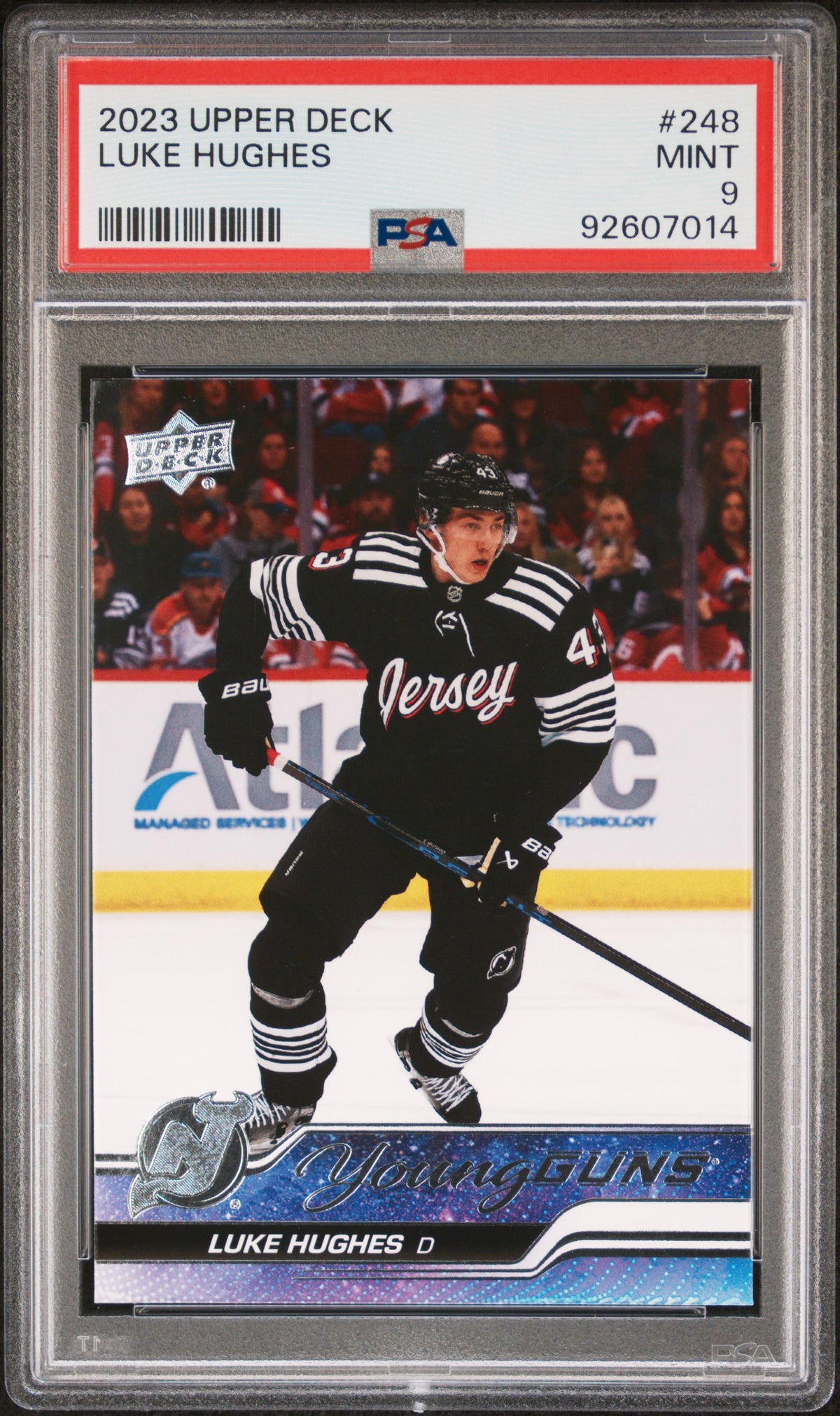 2023 Upper Deck #248 Luke Hughes PSA 9