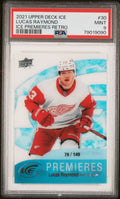 2021 Upper Deck Ice Ice Premieres Retro #30 Lucas Raymond PSA 9