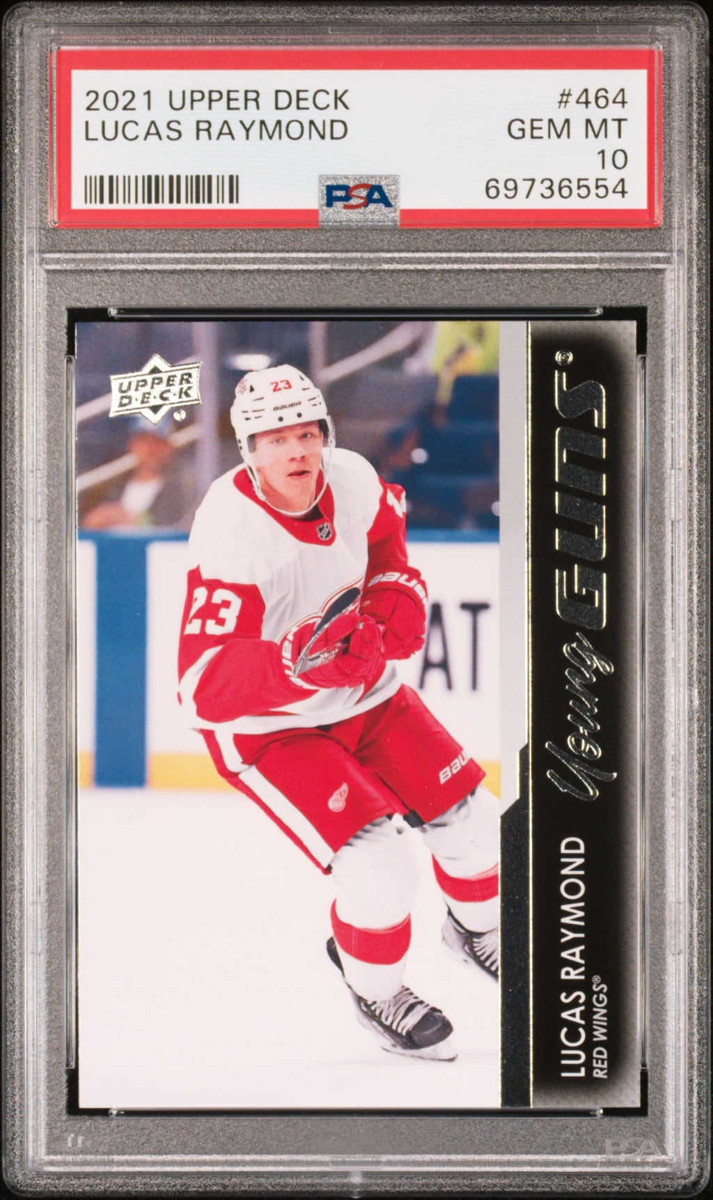 2021-2022 Upper Deck #464 Lucas Raymond PSA 10