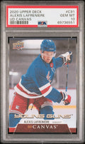 2020 Upper Deck Ud Canvas #C91 Alexis Lafreniere Ud Canvas PSA 10