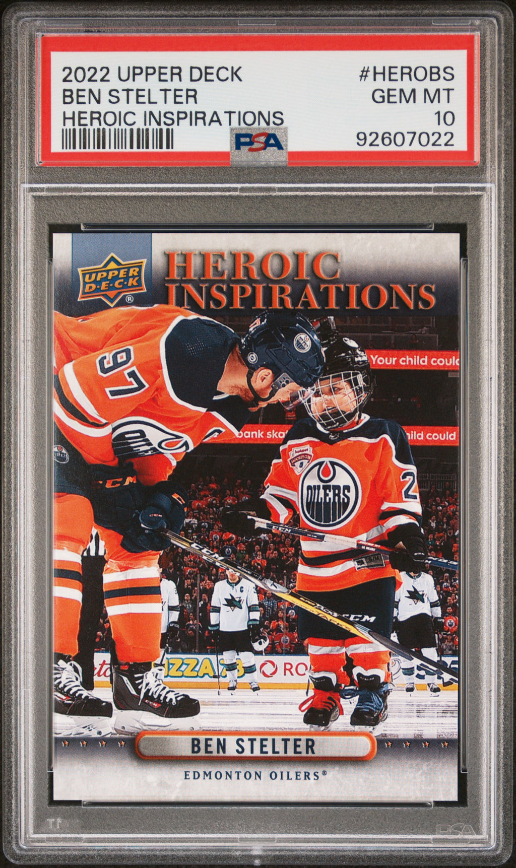 2022 Upper Deck Heroic Inspirations #HEROBS Ben Stelter PSA 10