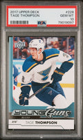 2017 Upper Deck #228 Tage Thompson PSA 10