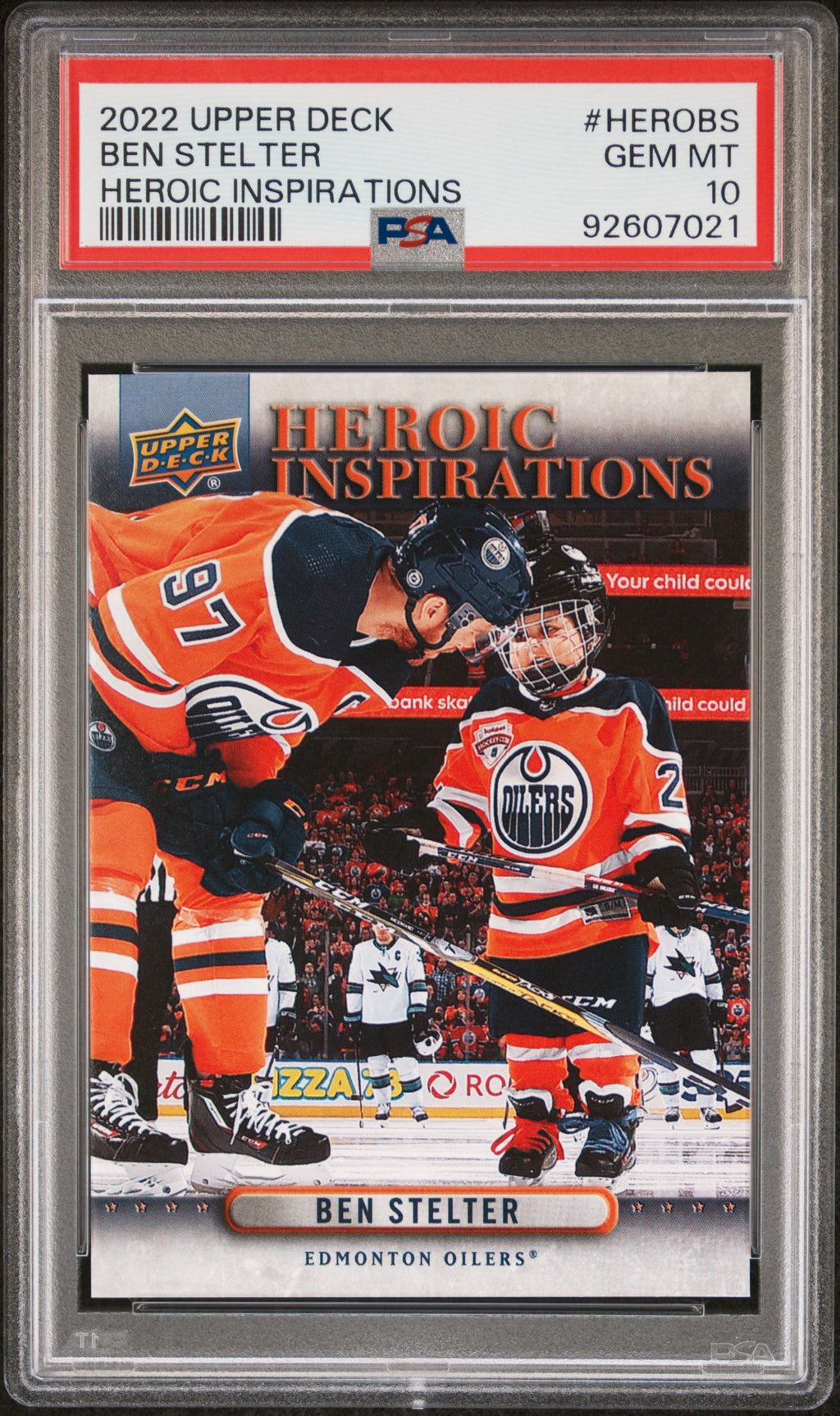 2022 Upper Deck Heroic Inspirations #HEROBS Ben Stelter PSA 10