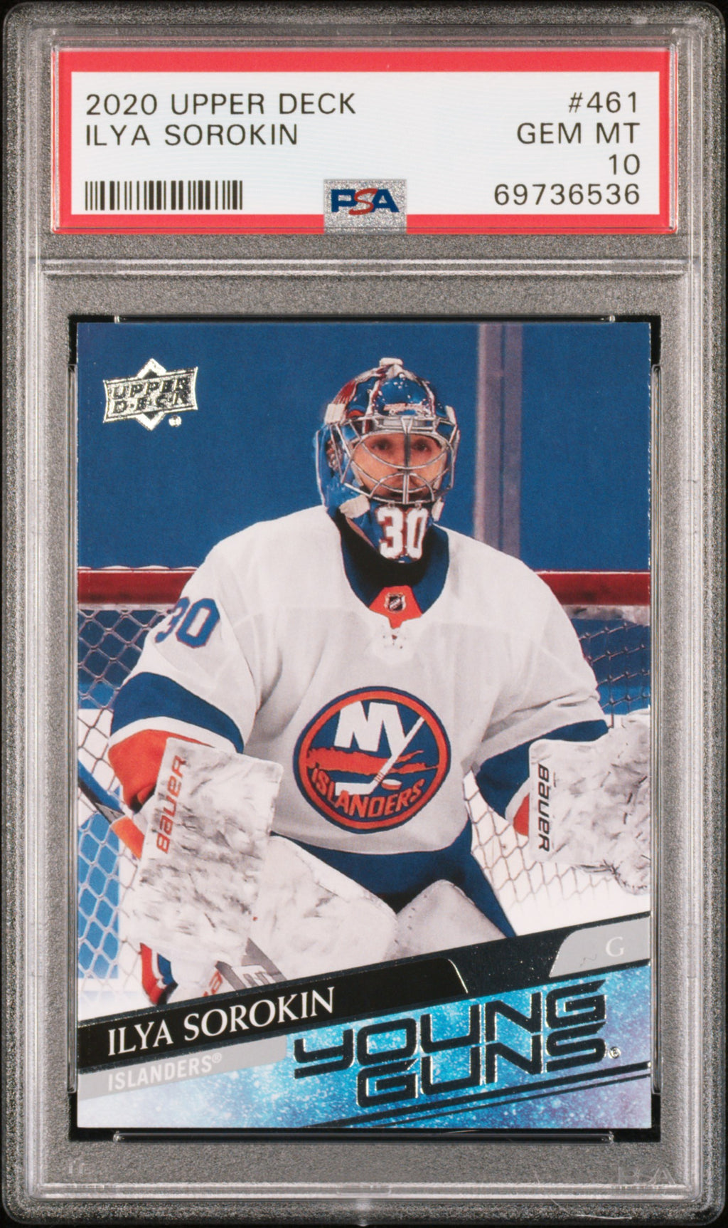 2020 Upper Deck #461 Ilya Sorokin PSA 10