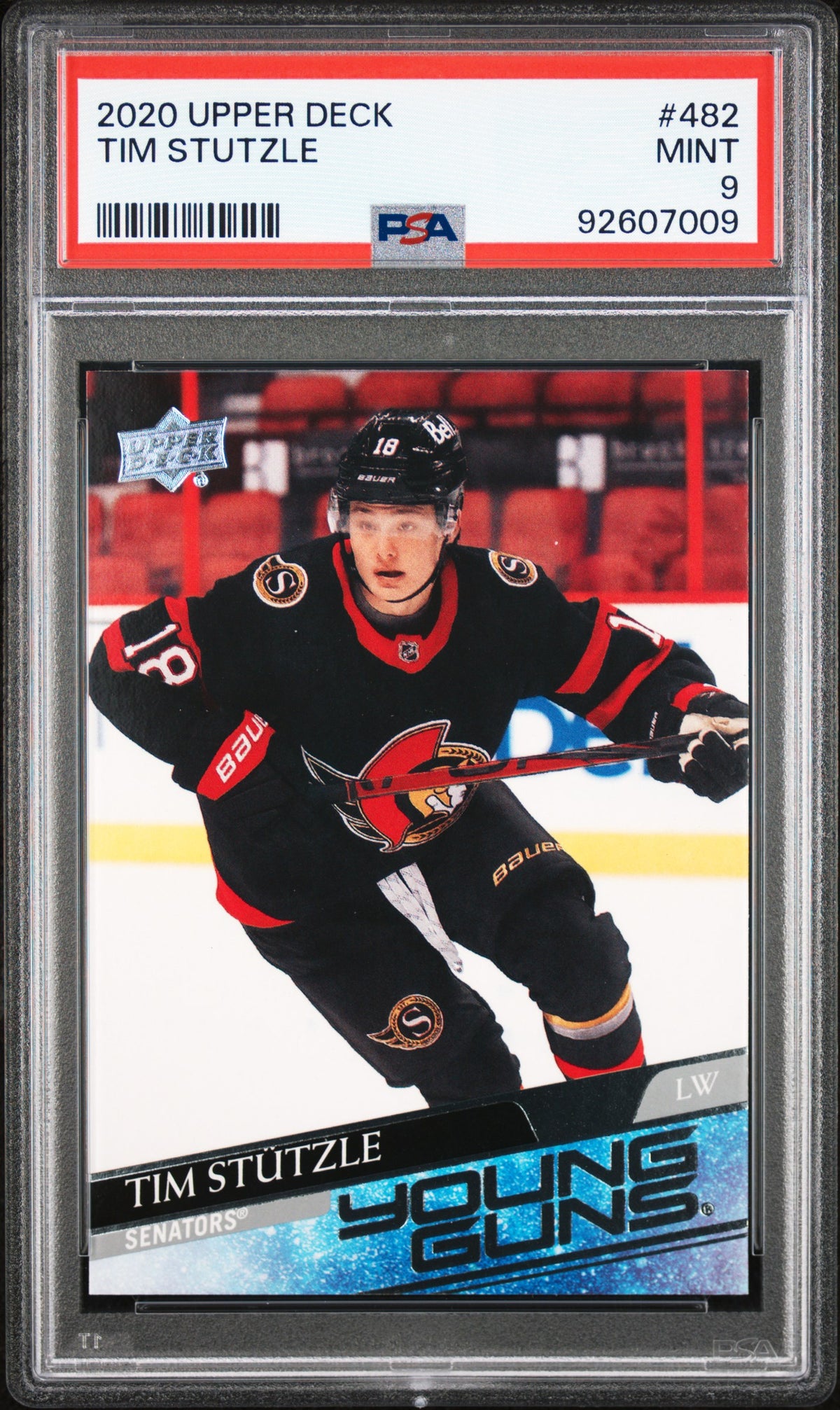 2020 Upper Deck #482 Tim Stutzle PSA 9