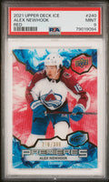 2021 Upper Deck Ice #240 Alex Newhook Red PSA 9