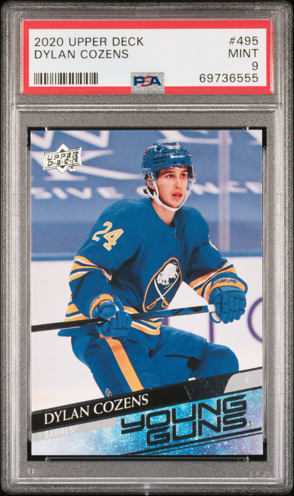 2020 Upper Deck #495 Dylan Cozens PSA 9