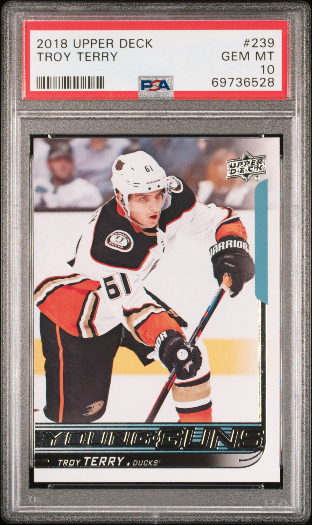 2018 Upper Deck #239 Troy Terry PSA 10