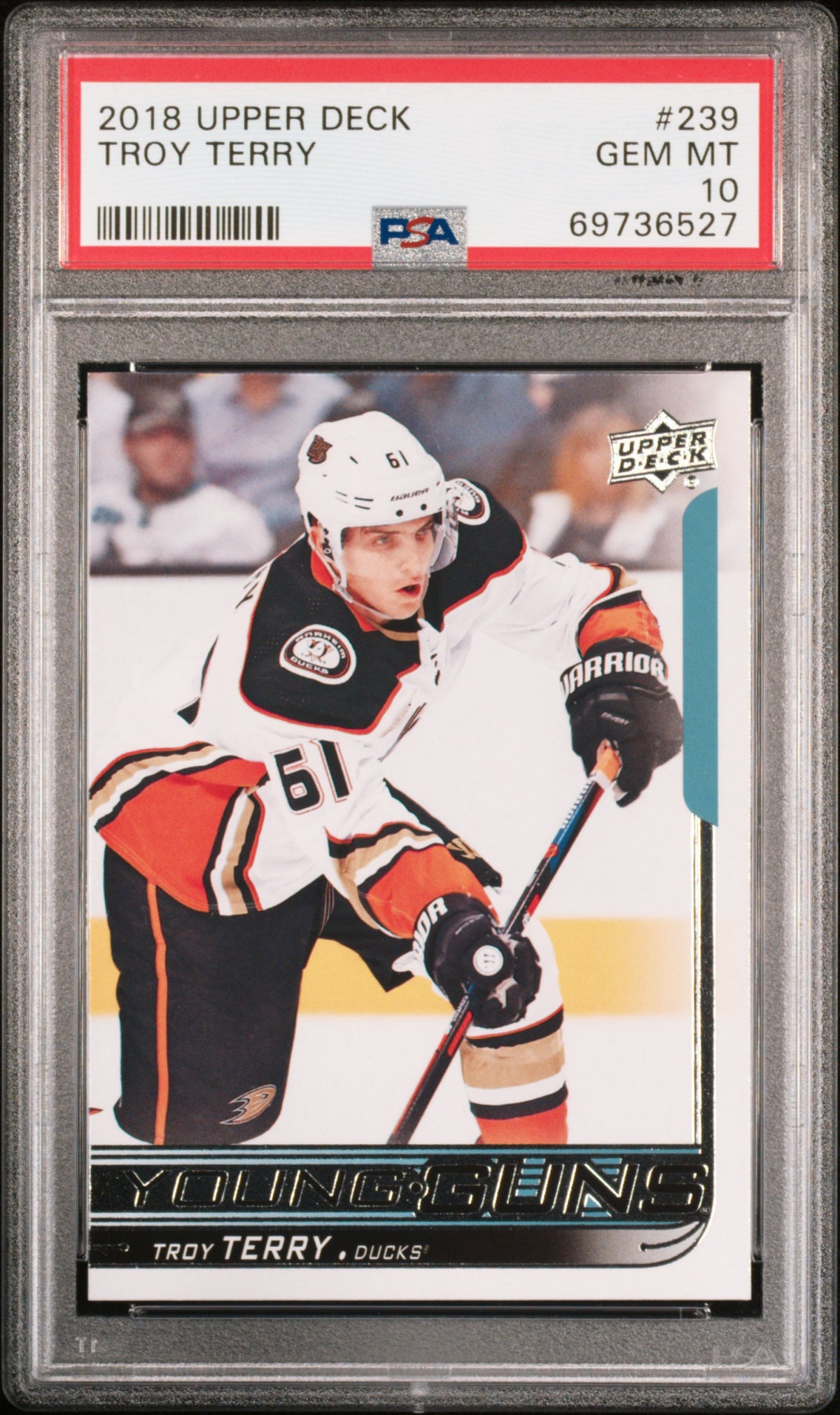 2018 Upper Deck #239 Troy Terry PSA 10