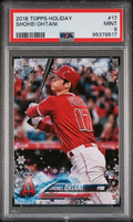 2018 Topps Holiday #17 Shohei Ohtani PSA 9