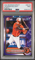 2022 Bowman Draft #BD168 Jackson Holliday Purple PSA 9 #/250