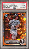 2022 Bowman Sapphire Edition Chrome Prospects #BCP71 Colson Montgomery PSA 9 /50