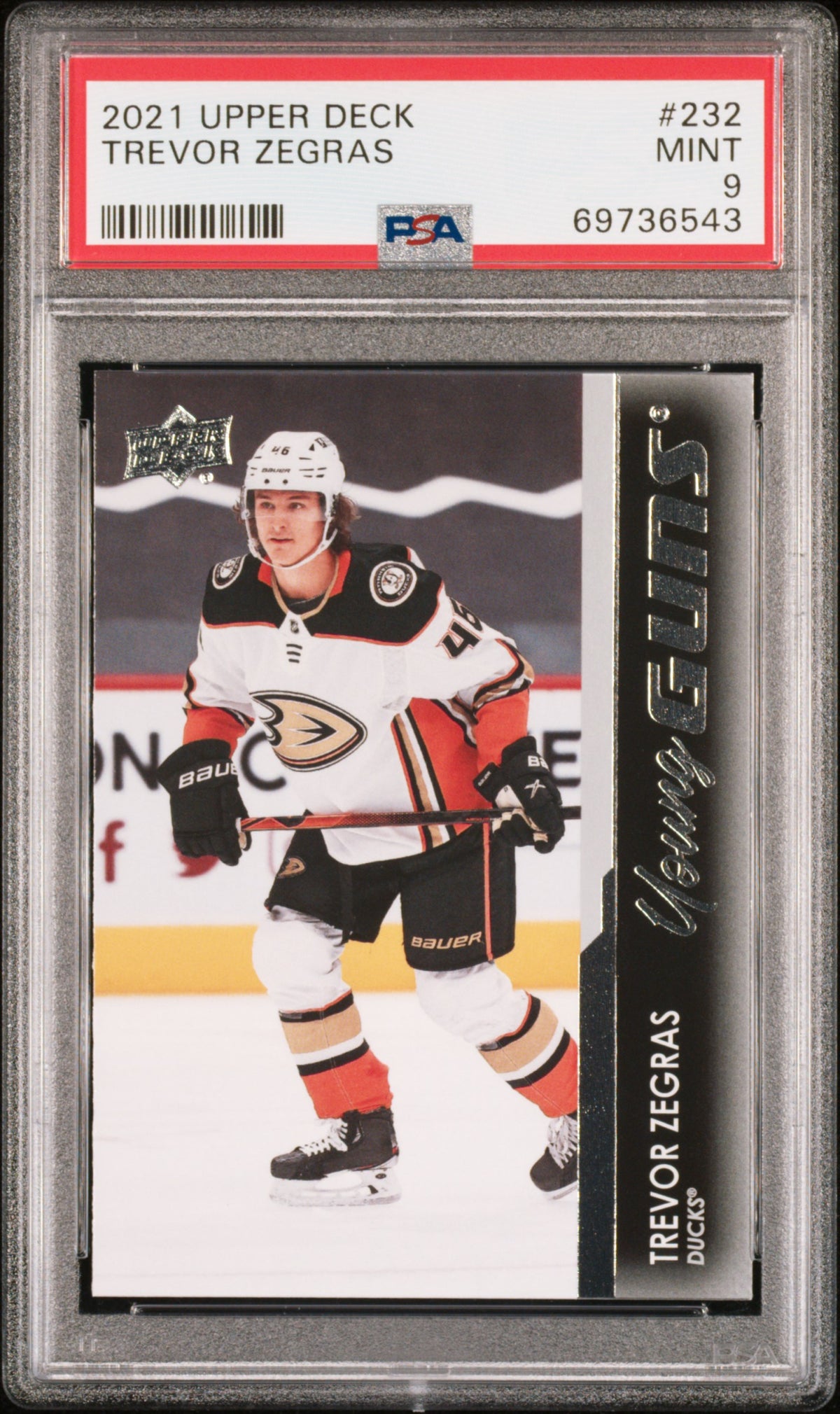 2021-2022 Upper Deck #232 Trevor Zegras PSA 9
