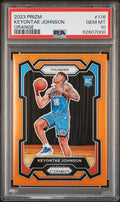 2023 Panini Prizm #176 Keyontae Johnson Orange Prizm PSA 10