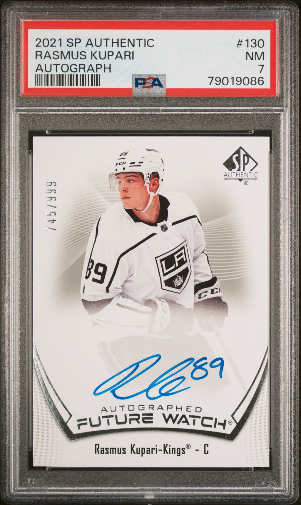 2021 Sp Authentic #130 Rasmus Kupari Autograph PSA 7