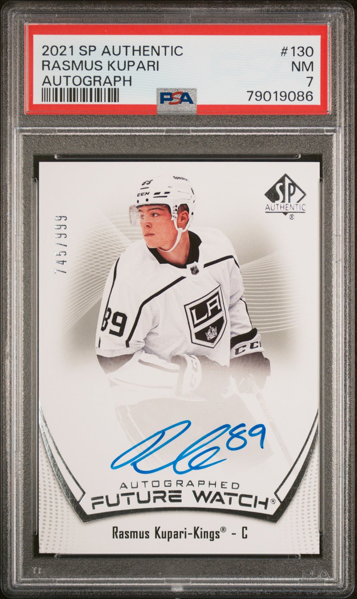 2021 Sp Authentic #130 Rasmus Kupari Autograph PSA 7