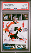 2022 Upper Deck #727 Samuel Ersson PSA 10