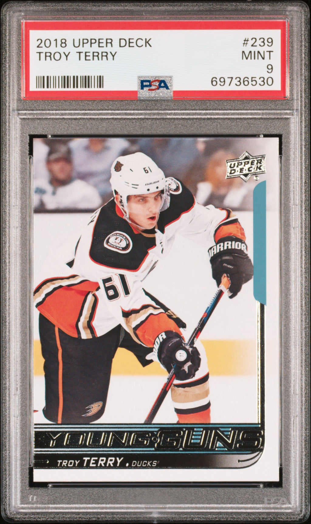 2018 Upper Deck #239 Troy Terry PSA 9