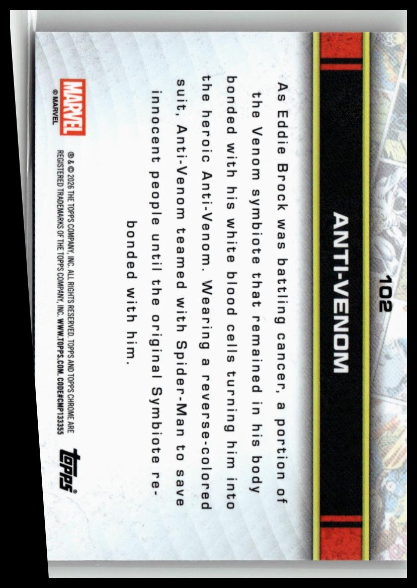 2026 Topps Chrome Marvel Comics #102 Anti-Venom