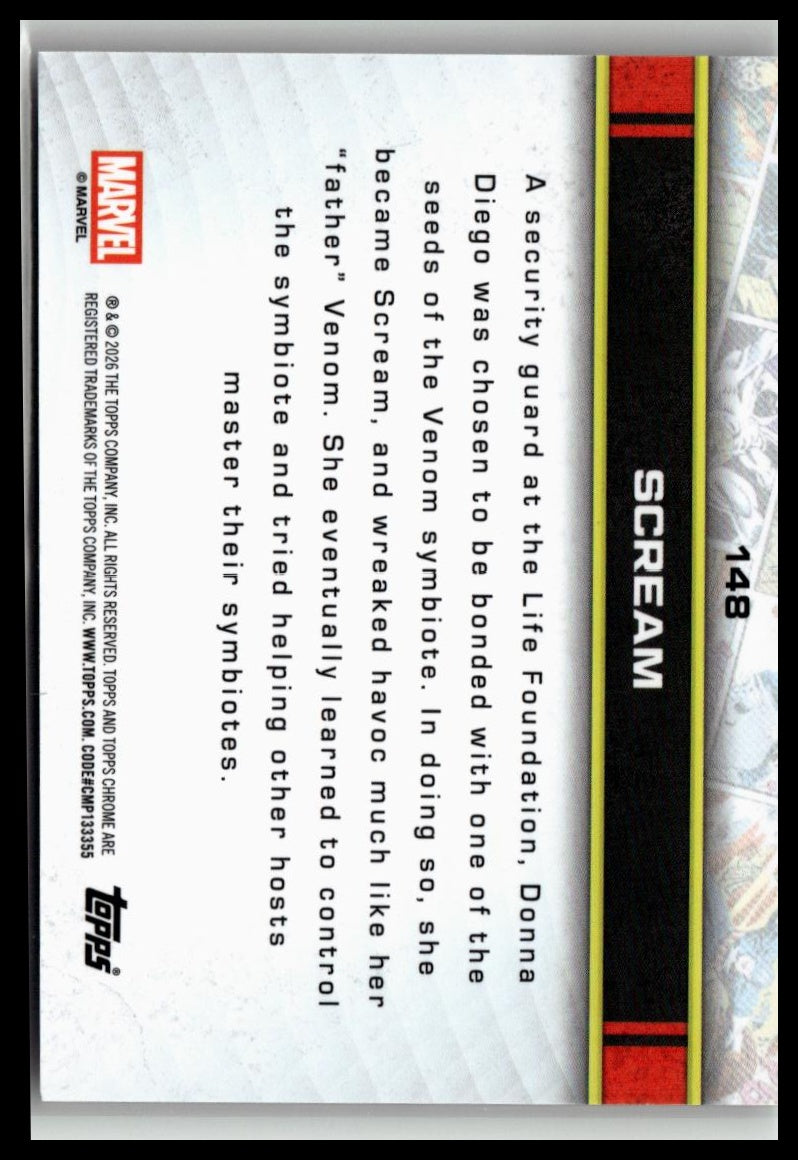 2026 Topps Chrome Marvel Comics #148 Scream
