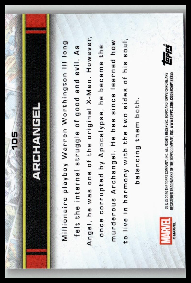 2026 Topps Chrome Marvel Comics #105 Archangel