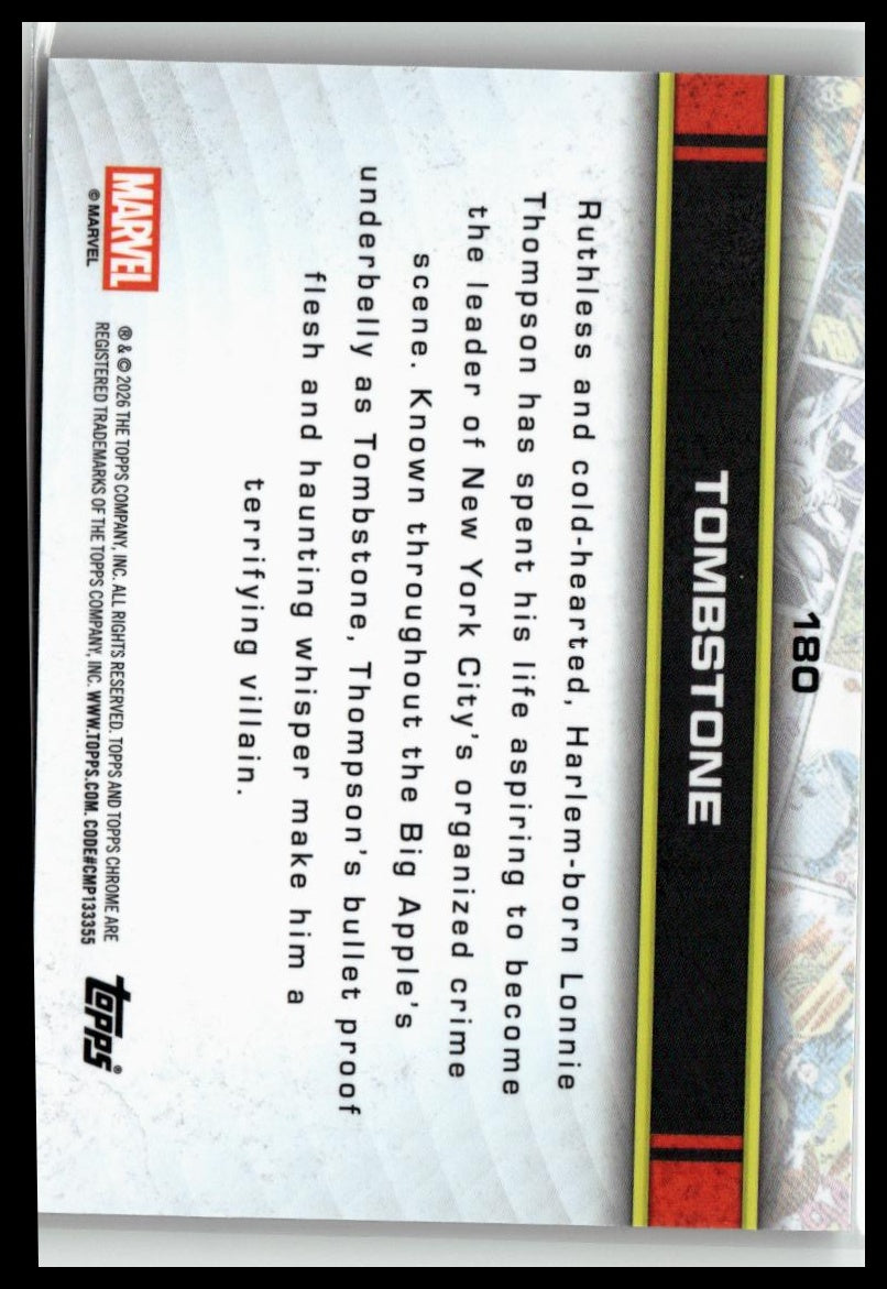 2026 Topps Chrome Marvel Comics #180 Tombstone