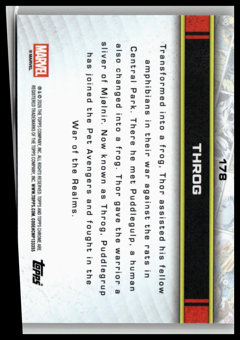 2026 Topps Chrome Marvel Comics #178 Throg