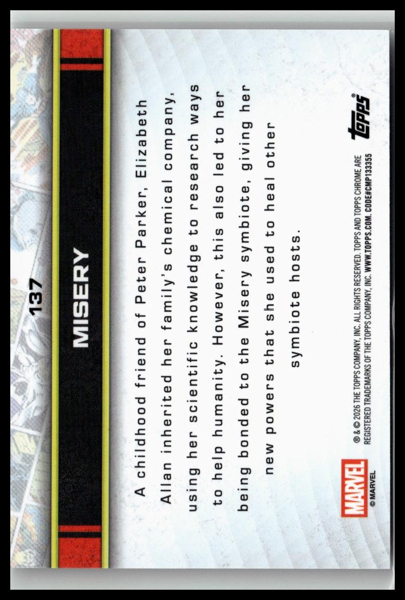 2026 Topps Chrome Marvel Comics #137 Misery