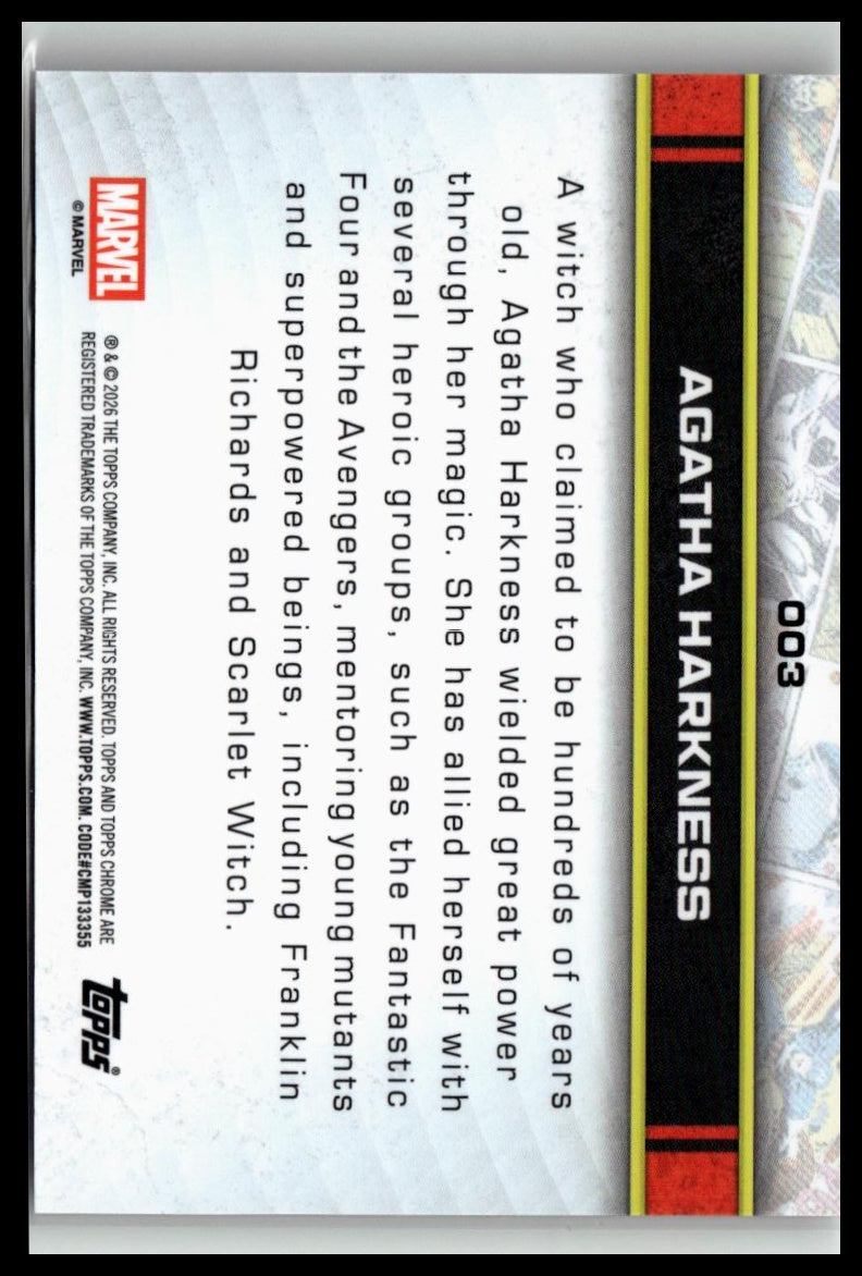2026 Topps Chrome Marvel Comics #3 Agatha Harkness