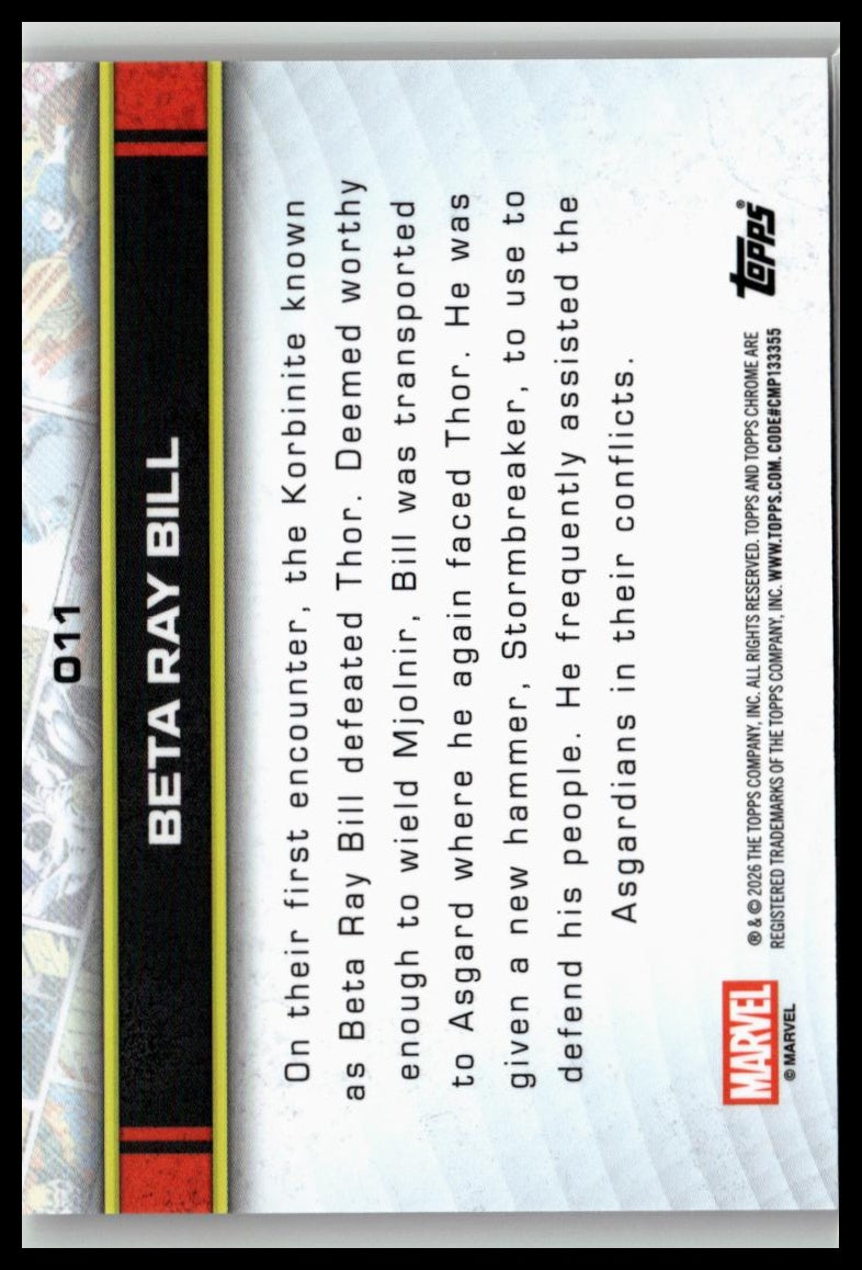 2026 Topps Chrome Marvel Comics #11 Beta Ray Bill