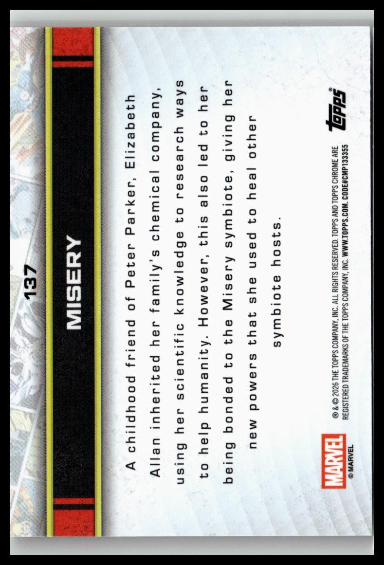 2026 Topps Chrome Marvel Comics #137 Misery