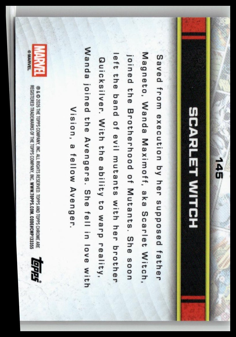 2026 Topps Chrome Marvel Comics #145 Scarlet Witch