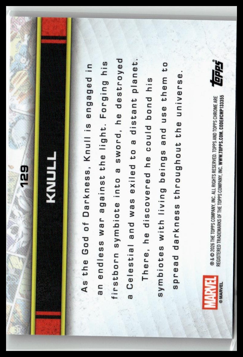 2026 Topps Chrome Marvel Comics #129 Knull