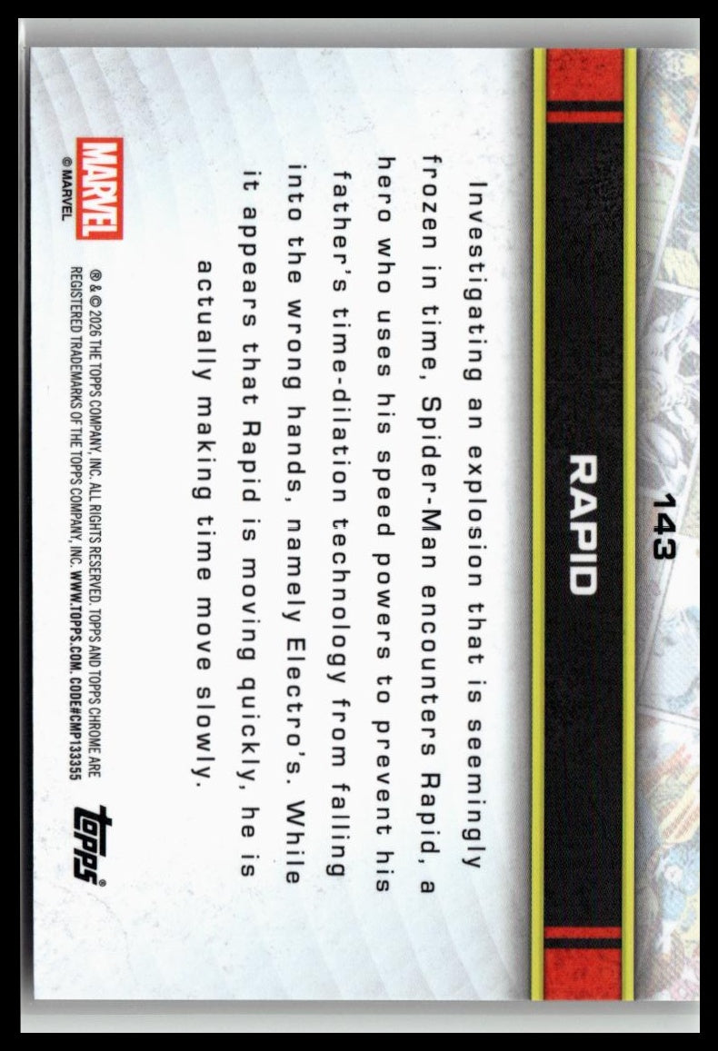 2026 Topps Chrome Marvel Comics #143 Rapid