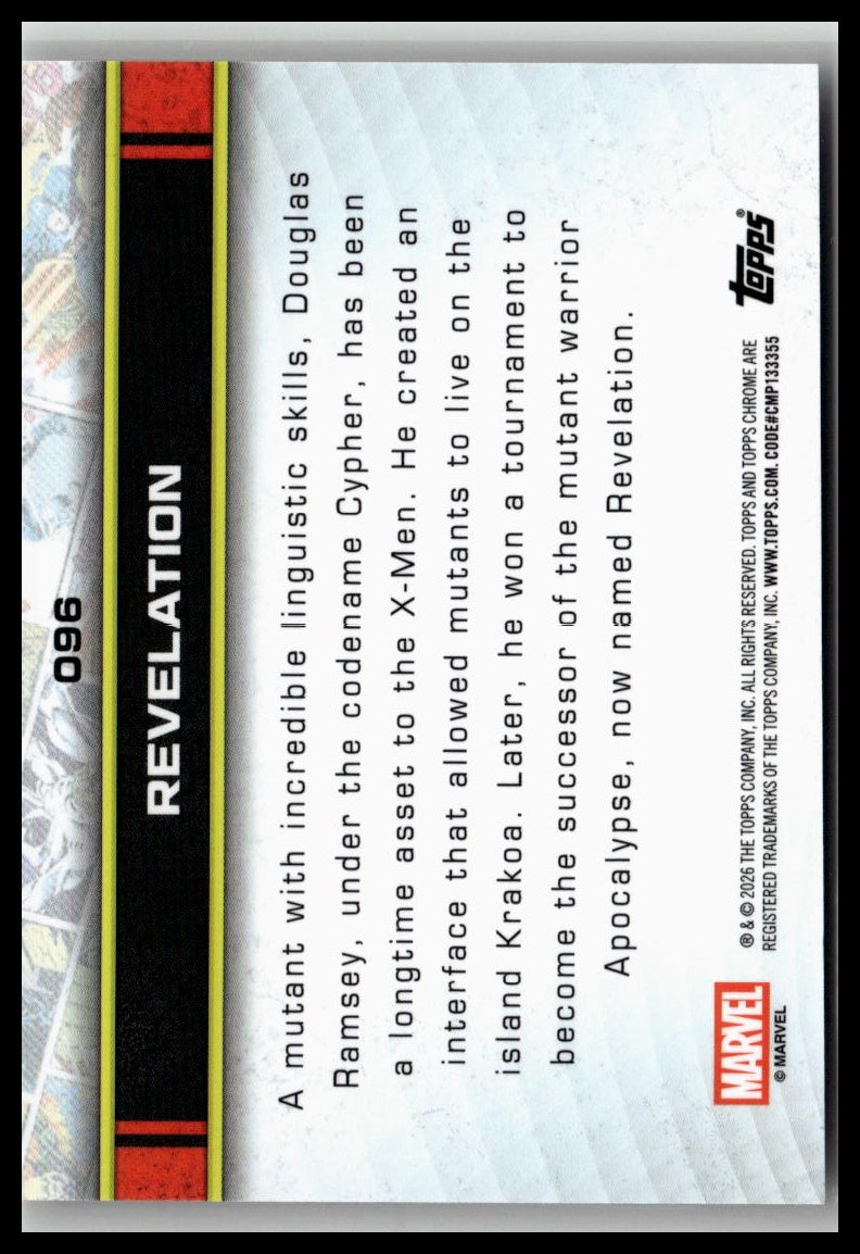 2026 Topps Chrome Marvel Comics #96 Revelation
