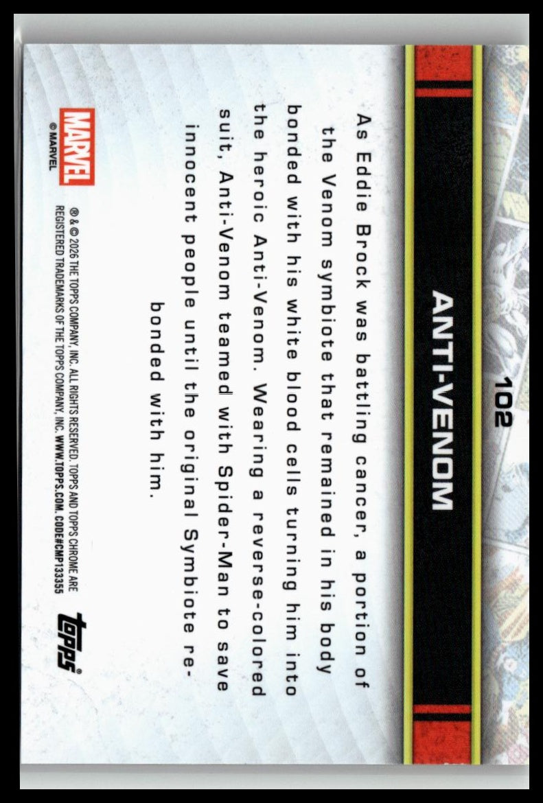 2026 Topps Chrome Marvel Comics #102 Anti-Venom