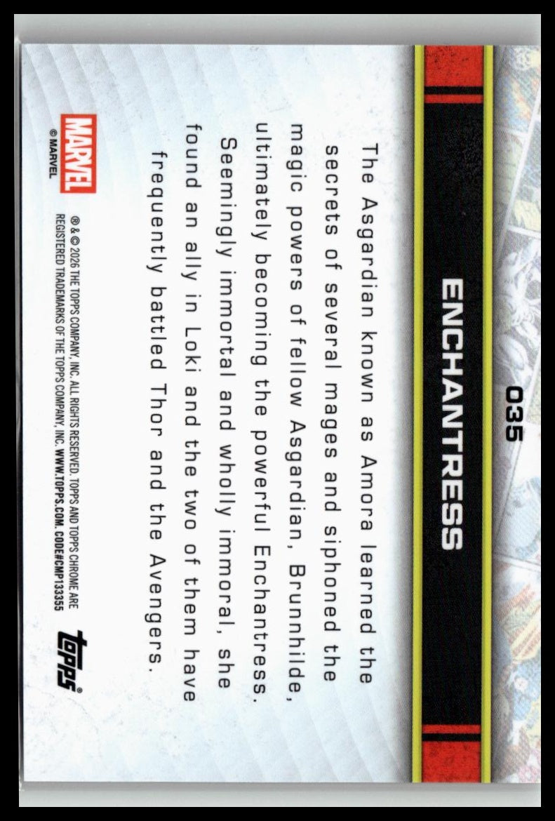 2026 Topps Chrome Marvel Comics #35 Enchantress