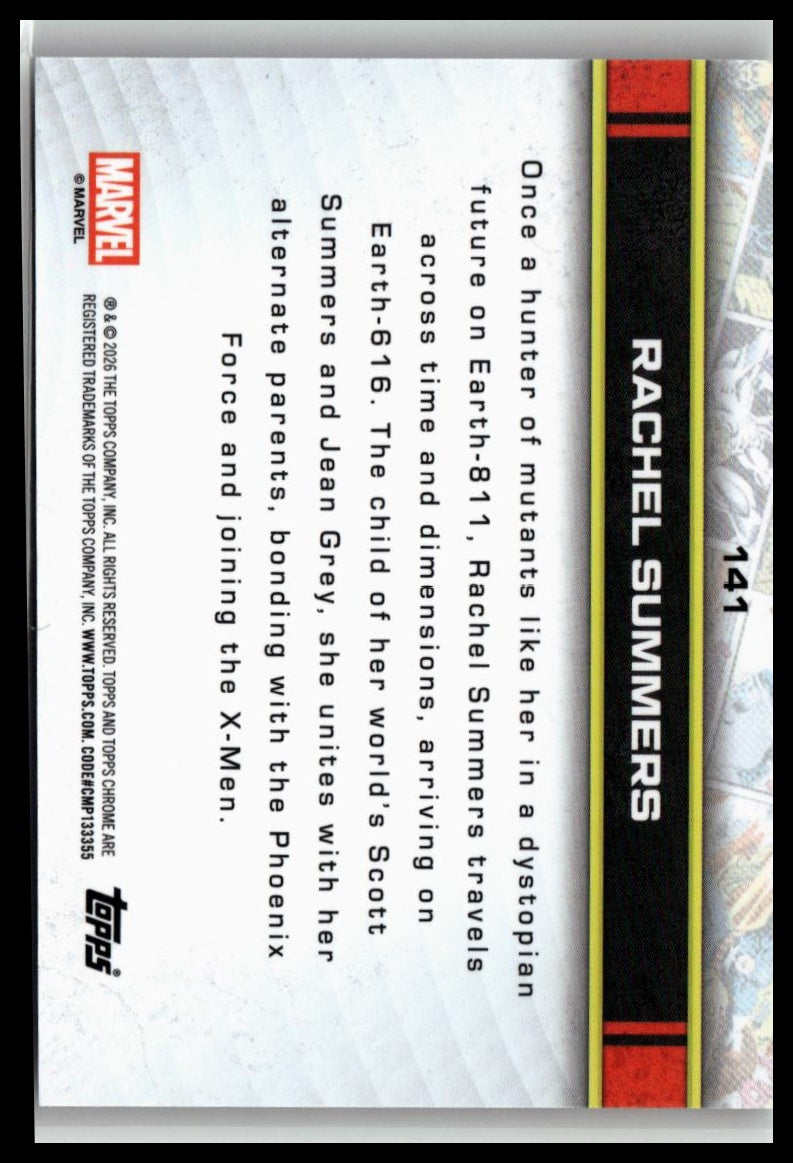 2026 Topps Chrome Marvel Comics #141 Rachel Summers