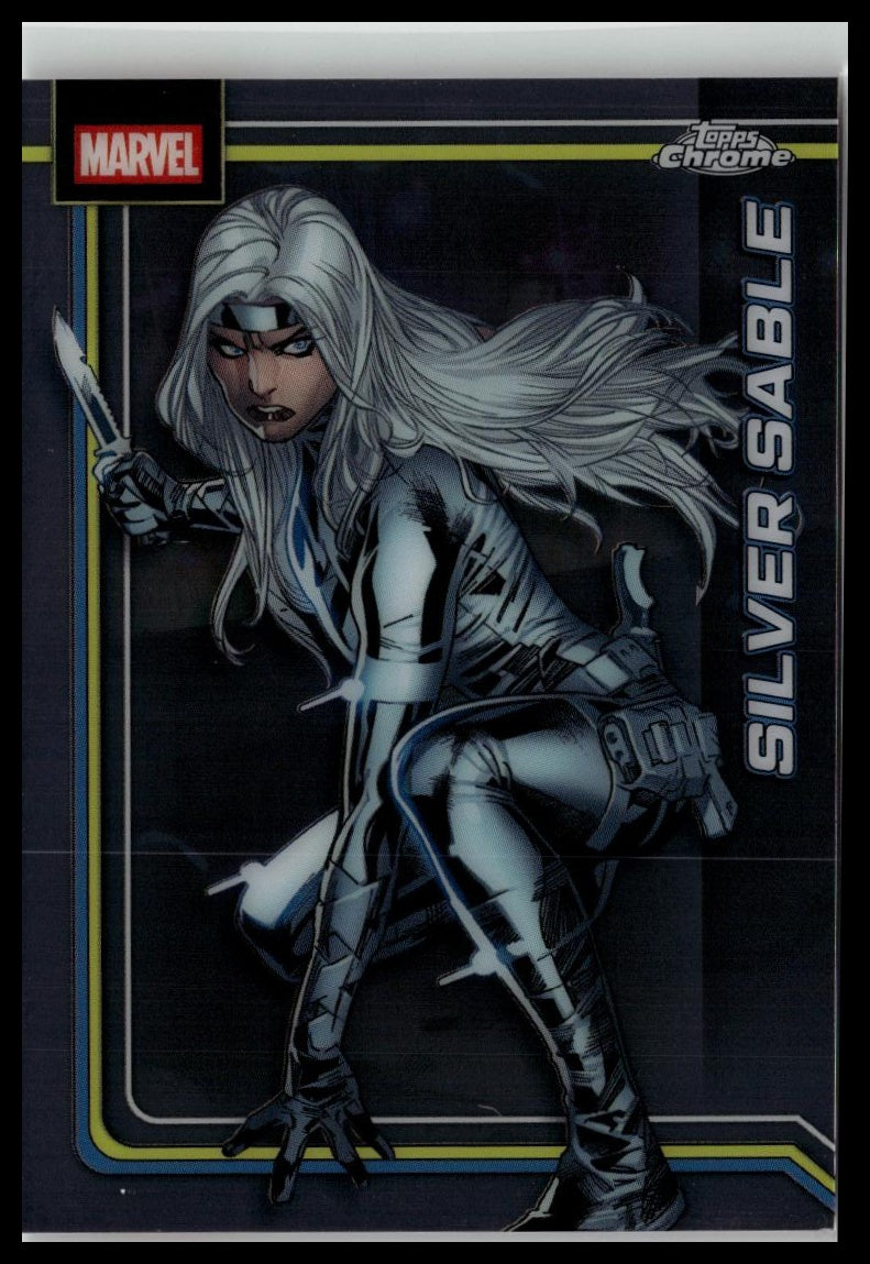 2026 Topps Chrome Marvel Comics #158 Silver Sable