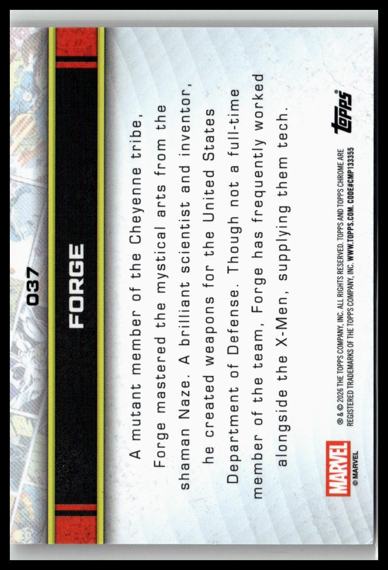 2026 Topps Chrome Marvel Comics #37 Forge