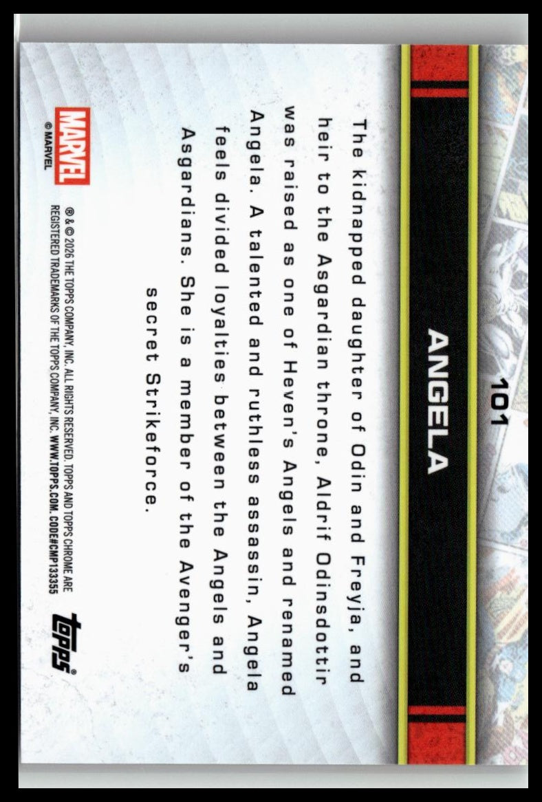 2026 Topps Chrome Marvel Comics #101 Angela