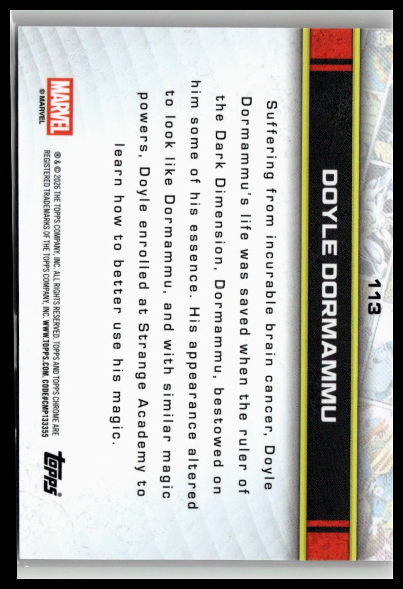 2026 Topps Chrome Marvel Comics #113 Doyle Dormammu