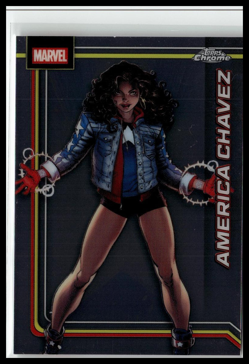 2026 Topps Chrome Marvel Comics #5 America Chavez